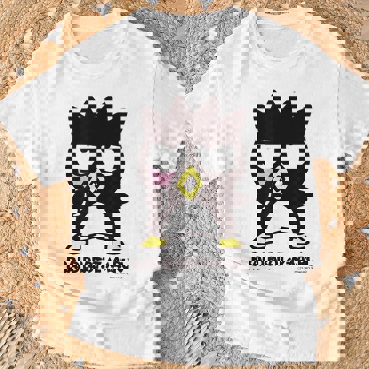 バッドばつ丸 あっかんべー ダークカラー Tシャツ 高齢者への贈り物