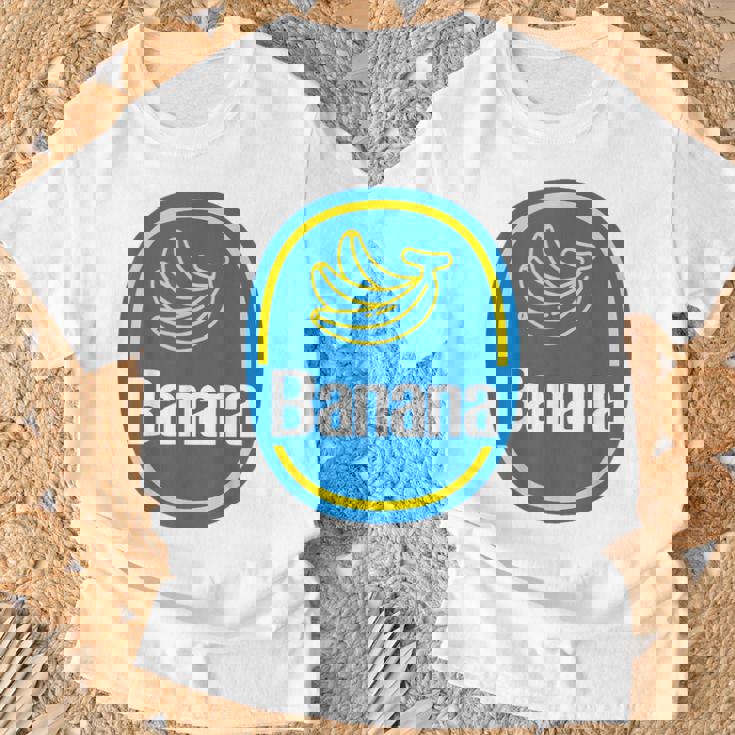 バナナ ステッカー フルーツ レイジー ハロウィン コスチューム Tシャツ 高齢者への贈り物