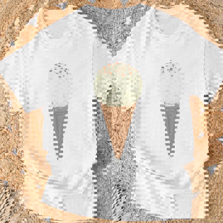 バニラアイスクリーム Tシャツ 高齢者への贈り物