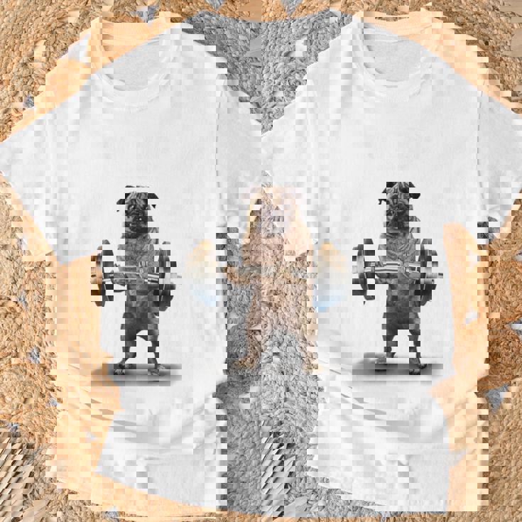 パグ の 筋トレ ついてこれないなら家に帰れ いぬ 犬 Tシャツ 高齢者への贈り物