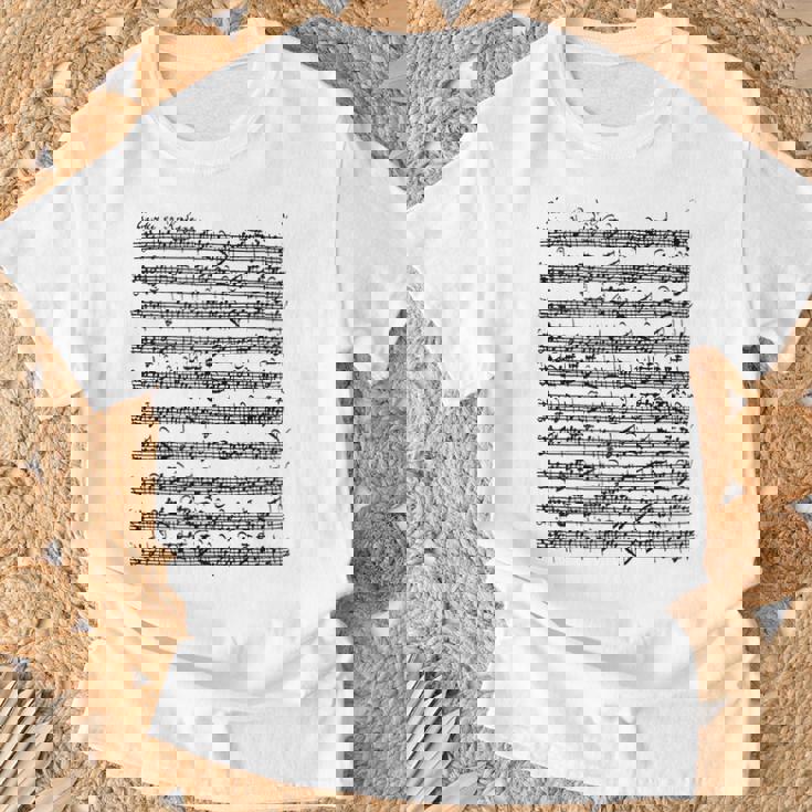 パルティータ ホ長調 ガヴォッテ ソロ ヴァイオリン ヨハン・セバスティアン・バッハ Tシャツ 高齢者への贈り物