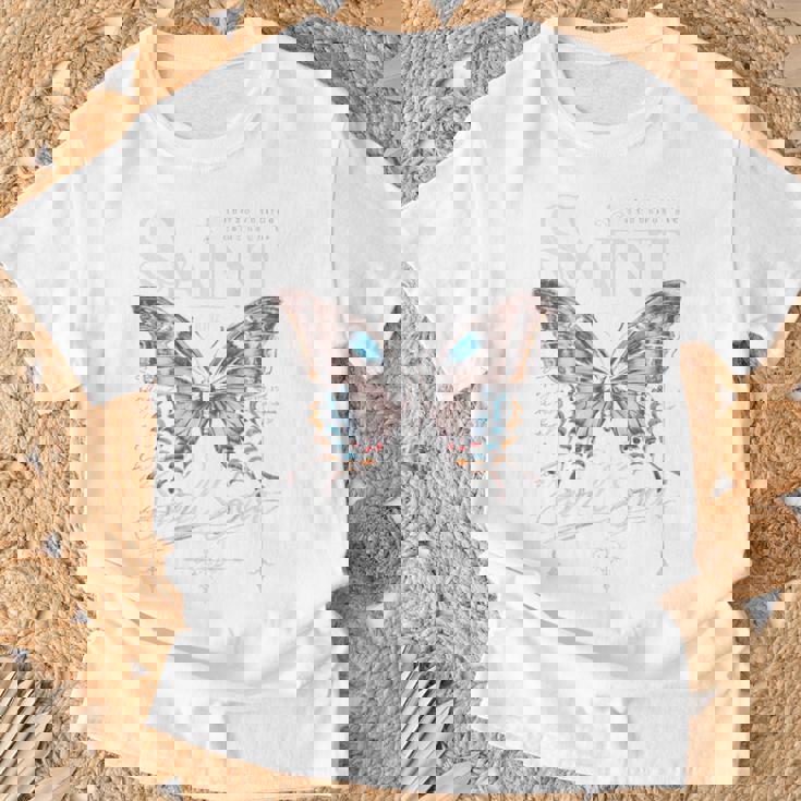 バックプリント ヒップホップ ストリートウェア レトロ Y2k Hip Hop ビンテージ モス バタフライ Tシャツ 高齢者への贈り物