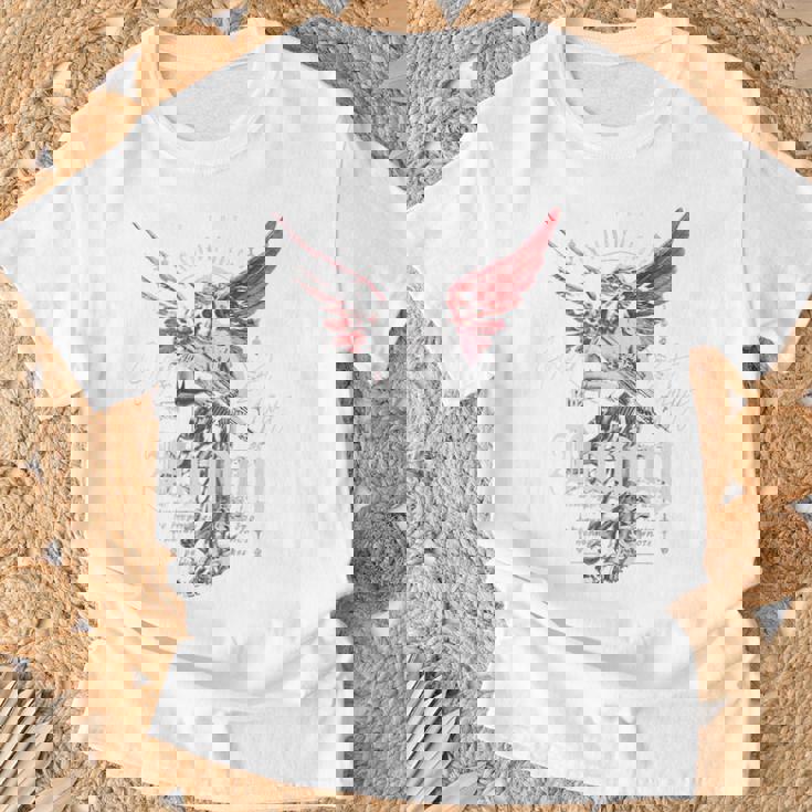 ヒップホップ ヴィンテージ エッジー アーバン Y2k バックプリント ストリートウェア エンジェル Tシャツ 高齢者への贈り物