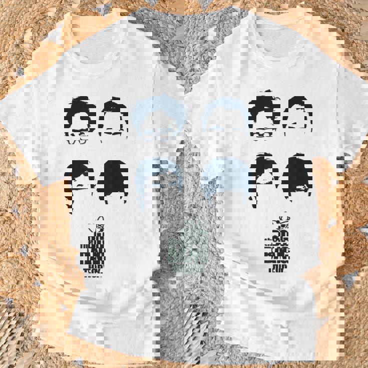 ビッグバン理論ロゴ グループヘア Tシャツ 高齢者への贈り物