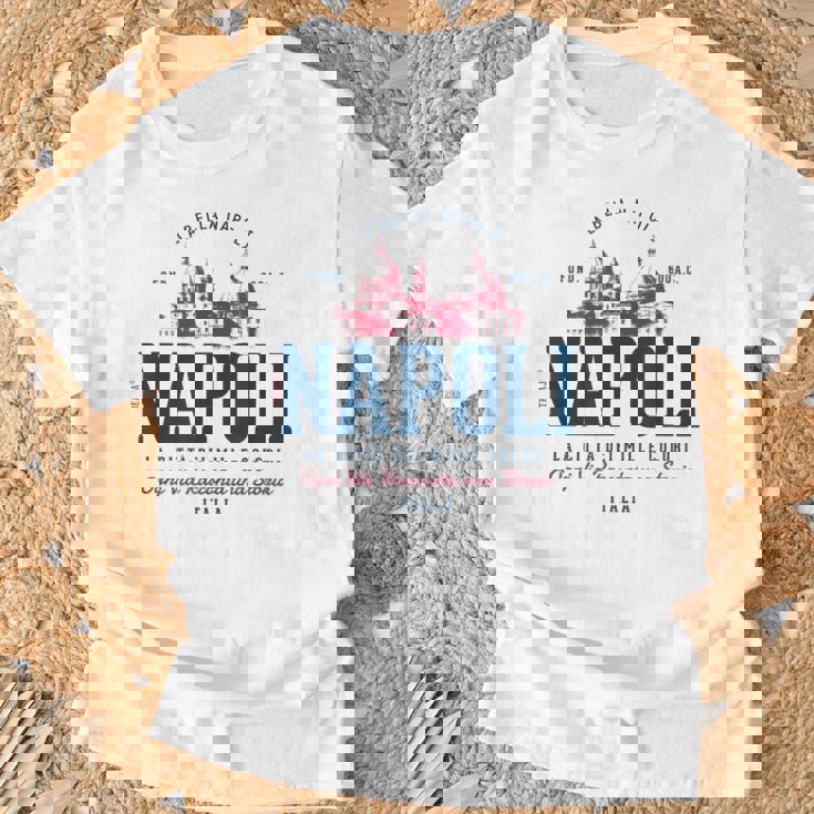 ビンテージ・レトロ・ナポリ イタリア Tシャツ 高齢者への贈り物