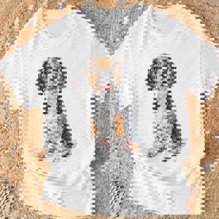 ビーグル 犬 モチーフ ペット イラスト ビーグル Tシャツ 高齢者への贈り物