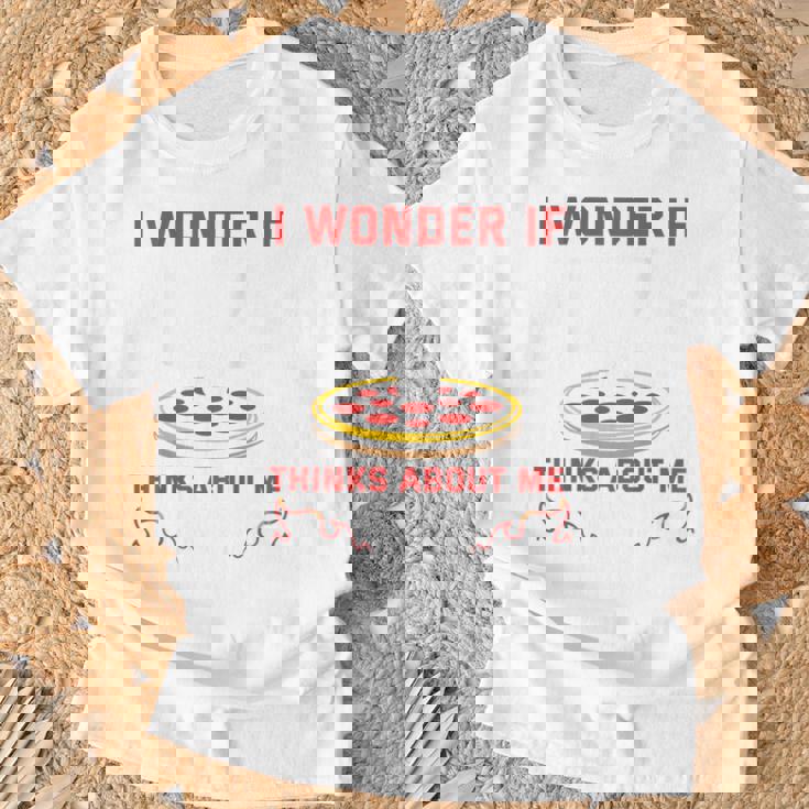 バックプリント ピザも私のことを考えているのかな Tシャツ 高齢者への贈り物