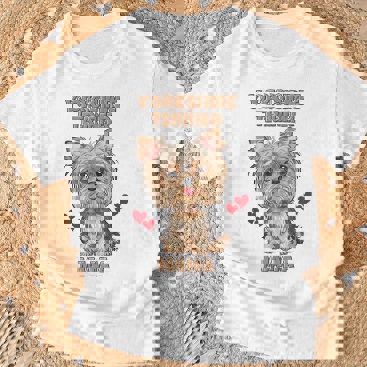 ファニーヨークシャーテリアtシャツ Tシャツ 高齢者への贈り物