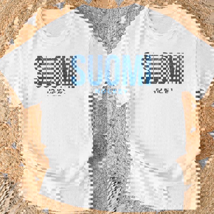 フィンランド スオミ ホッケー アンティーク調 ヴィンテージ レトロ Tシャツ 高齢者への贈り物