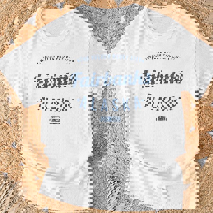 フェアバンクス アラスカ ヴィンテージ ミニマリスト お土産 Ak フェアバンクス Tシャツ 高齢者への贈り物