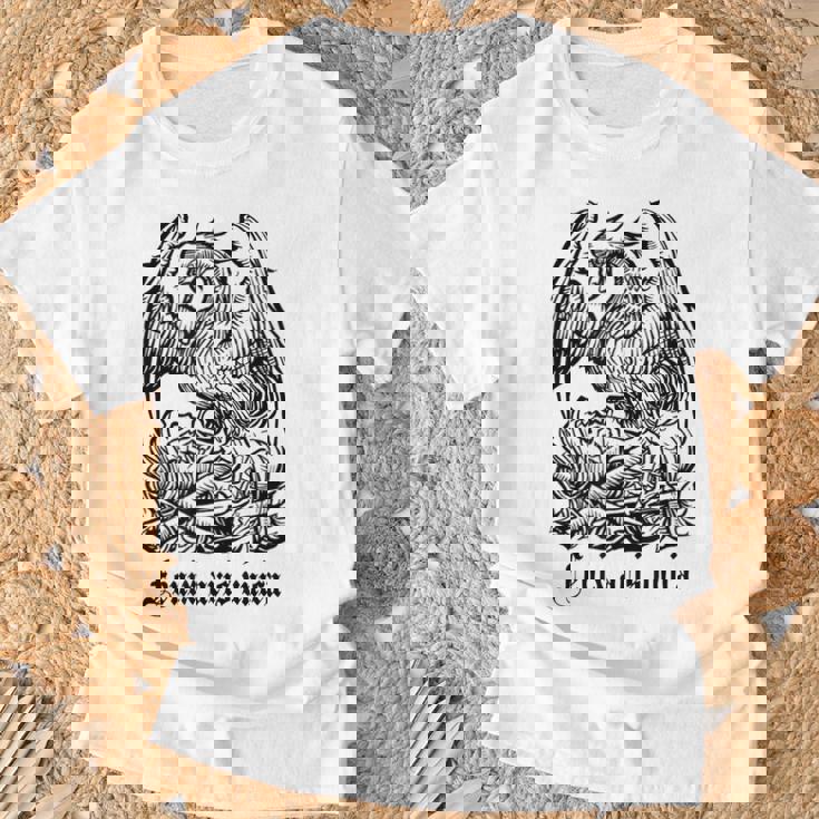 フェニックス。神話の鳥。灰から生まれ変わる。 Tシャツ 高齢者への贈り物