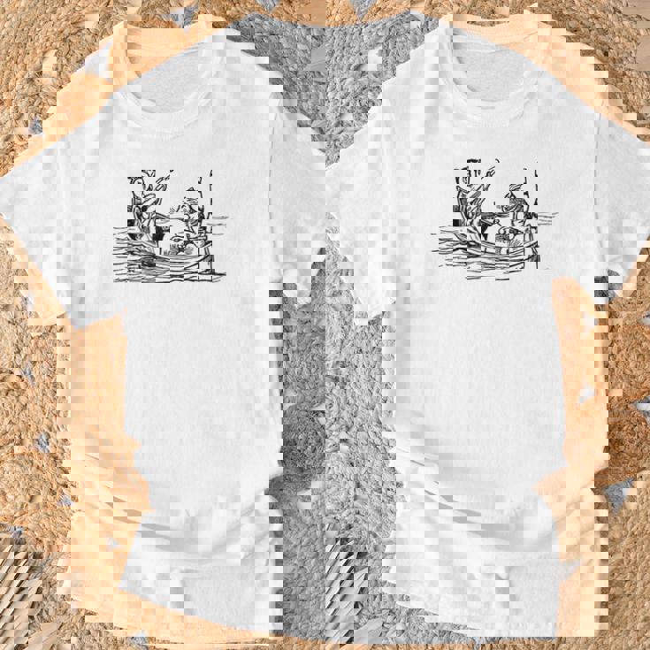 フクロウとプッシーキャット エドワード・リア Tシャツ 高齢者への贈り物