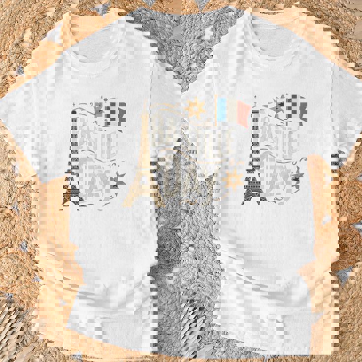 フランスの国旗 ヴィンテージ バスティーユの日 2019 パリ 1789 フランス 長袖tシャツ Tシャツ 高齢者への贈り物