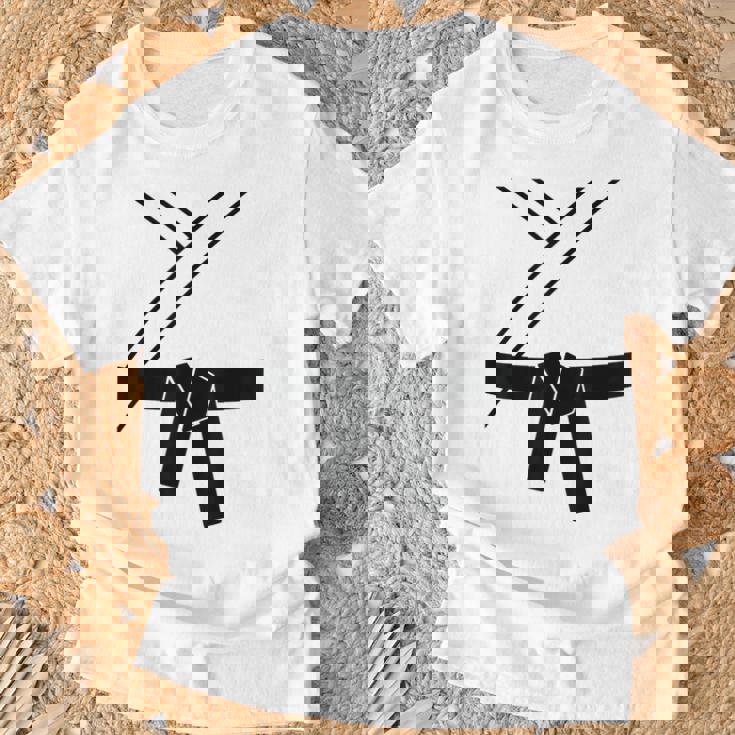 ブラックベルトコスチューム 空手着 柔道 テコンドー カンフー 武道 Tシャツ 高齢者への贈り物