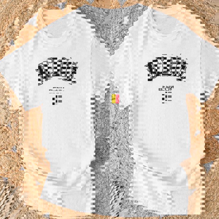 ベルギー ベルギー ベルギー国旗 愛国的 国家的お土産 Tシャツ 高齢者への贈り物