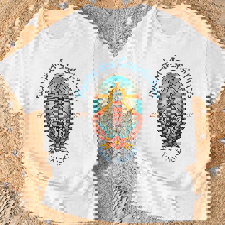 ポンタ・ドス・カペリーニョス灯台 アゾレス諸島 Tシャツ 高齢者への贈り物