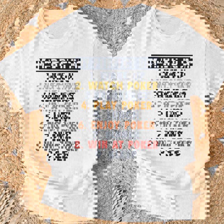 ポーカー パーフェクトデイ ポーカーハンド テキサスホールデムプレーヤー ポーカー Tシャツ 高齢者への贈り物