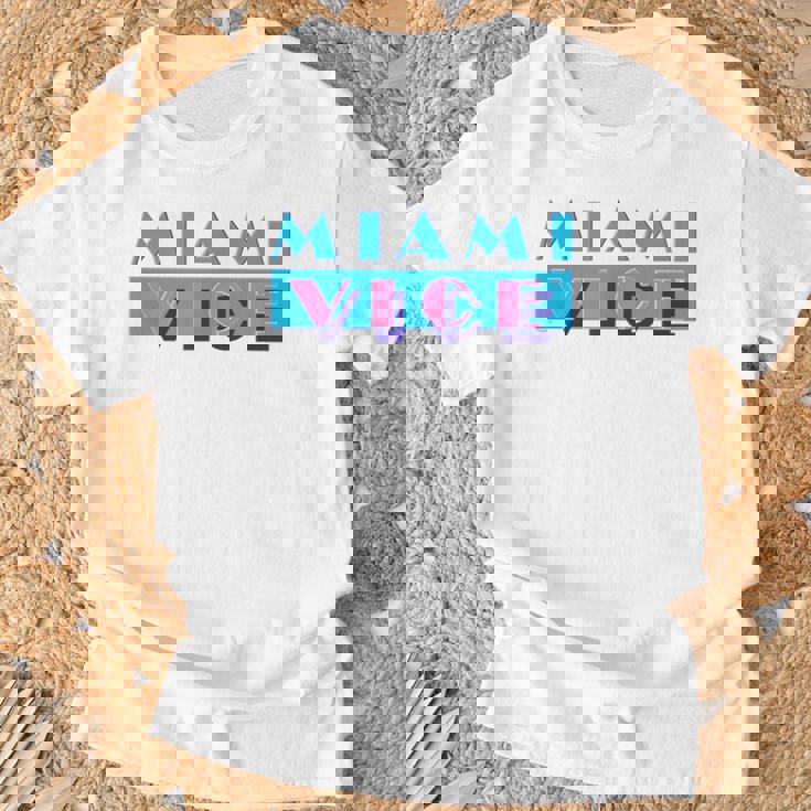 マイアミバイスのロゴ Tシャツ 高齢者への贈り物