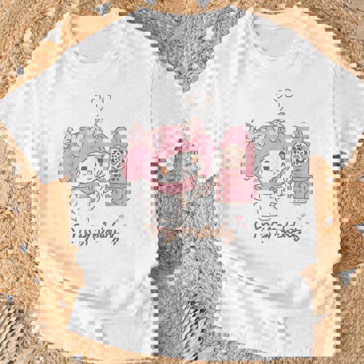 マイメロディ でんわ ライトカラー Tシャツ 高齢者への贈り物