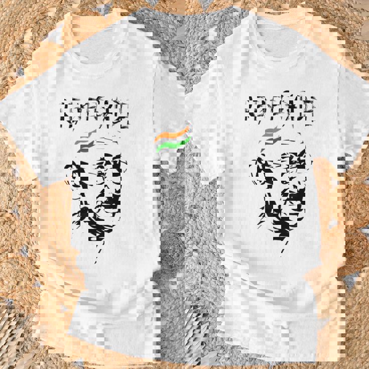 マハトマ・ガンジー Tシャツ 高齢者への贈り物