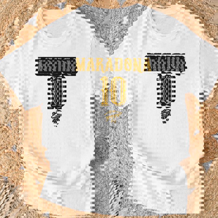 マラドーナ 10 長袖tシャツ Tシャツ 高齢者への贈り物