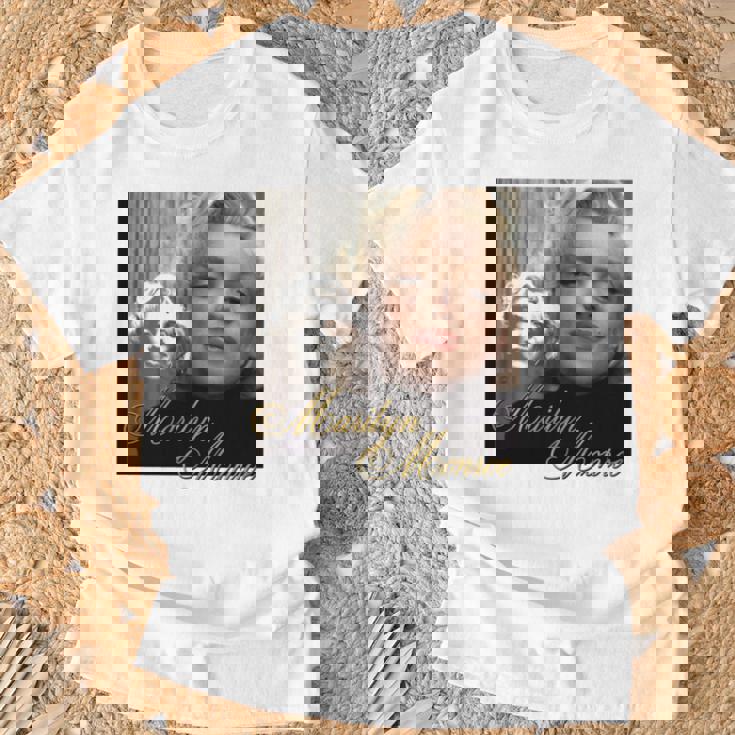 マリリンモンロー_004 長袖tシャツ Tシャツ 高齢者への贈り物