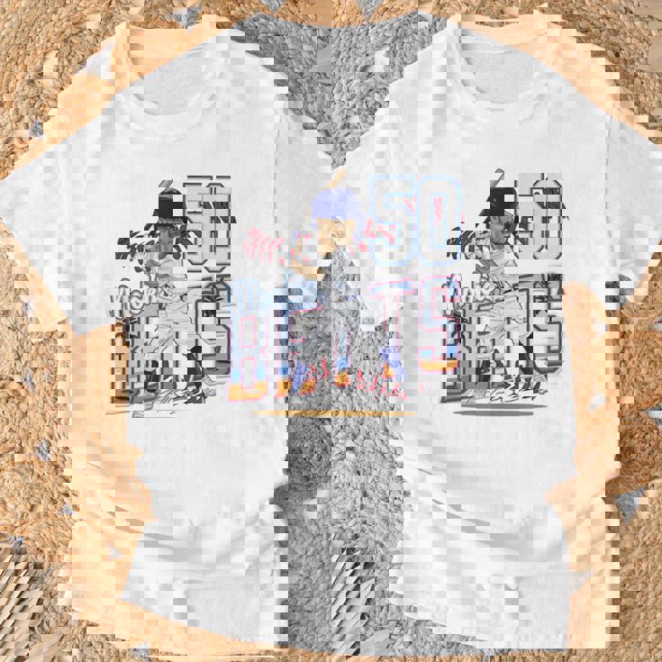 ムーキー・ベッツ ロサンゼルス・ビーチ名 Mlb選手 Tシャツ 高齢者への贈り物