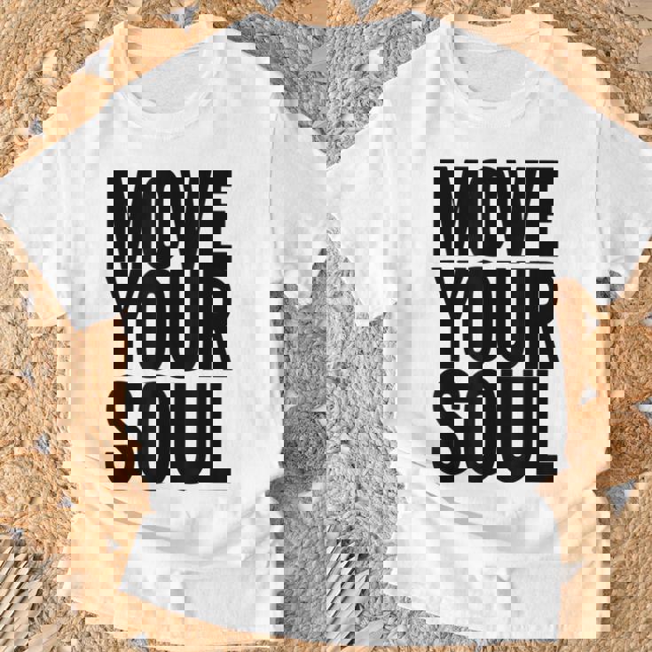 ムーブユアソウル モチベーション インスピレーション Tシャツ 高齢者への贈り物