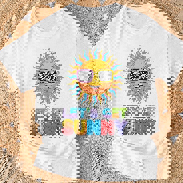 モチベーション輝くレッツゲットサニー活気 Tシャツ 高齢者への贈り物