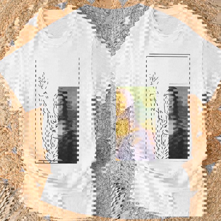 モナリザ 芸術愛好家 芸術好き 古典美術史 Tシャツ 高齢者への贈り物