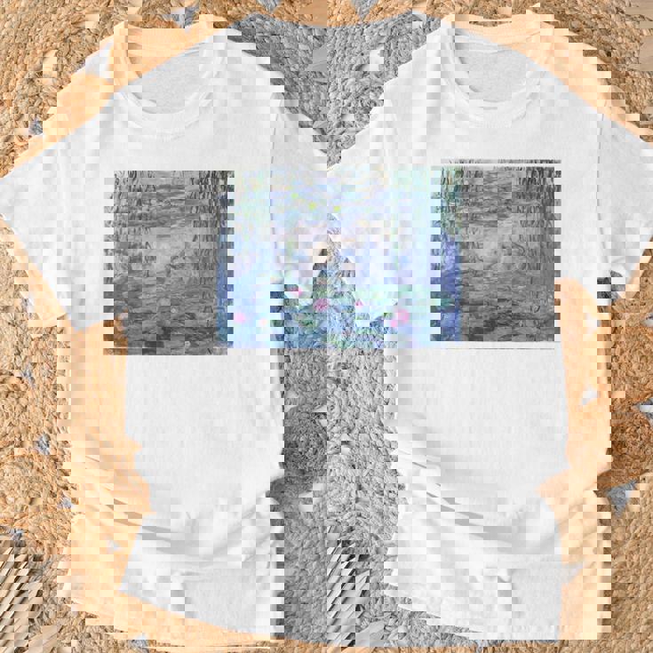 モネ 睡蓮 Tシャツ 高齢者への贈り物