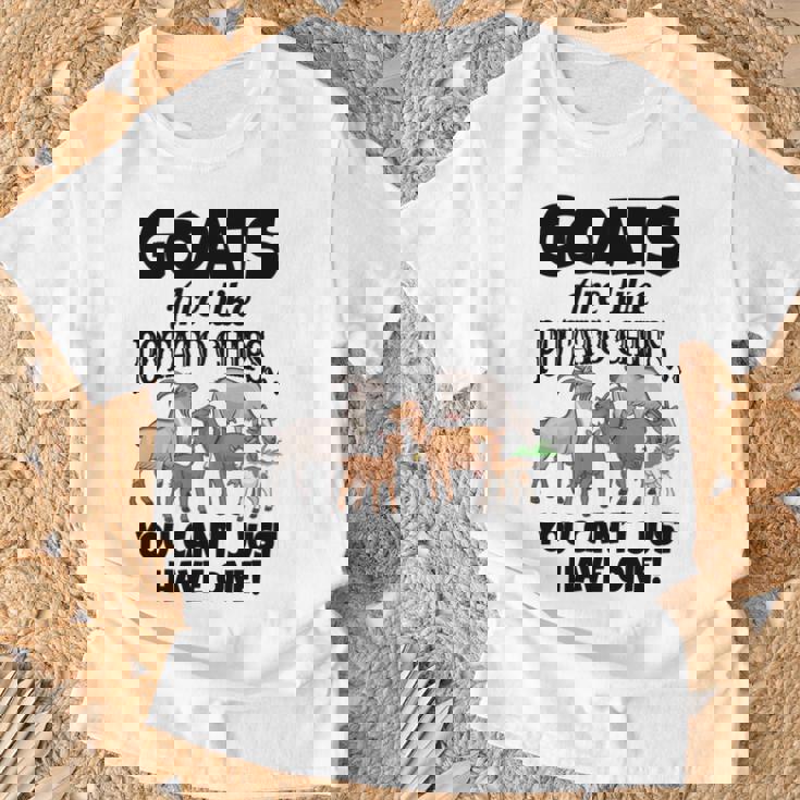 ヤギの恋人たちのためのヤギシャツ 農場アパレル ミームパンファニーヤギ 長袖tシャツ Tシャツ 高齢者への贈り物