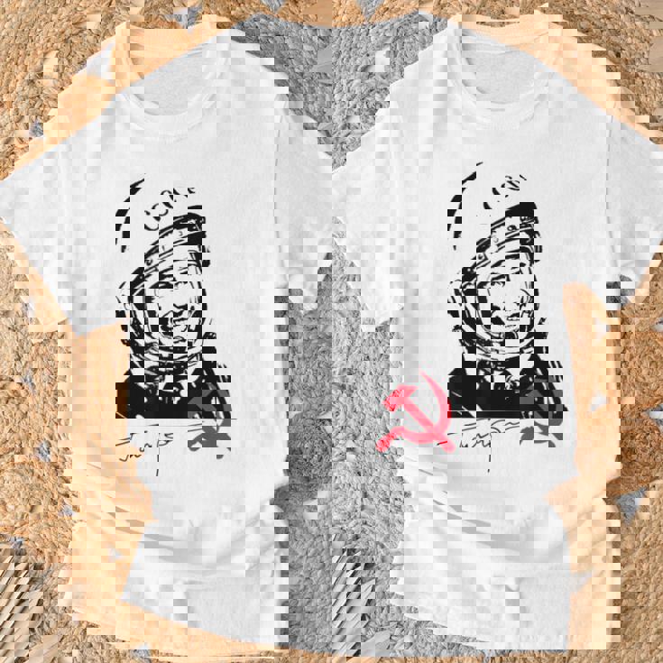 ユーリ・ガガーリン ソ連ロスコスモス コスモノート Tシャツ 高齢者への贈り物