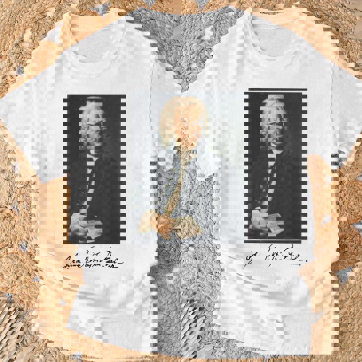 ヨハン・セバスティアン・バッハ 作曲家 クラシック音楽 Bach Composer Classical Music Tシャツ 高齢者への贈り物