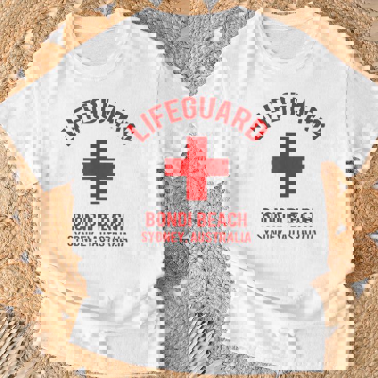 ライフガード ボンダイビーチ、シドニー、オーストラリア Tシャツ 高齢者への贈り物