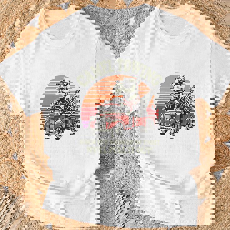 ラクダ牽引、しっかりと固定されている場合は引き出します。 長袖tシャツ Tシャツ 高齢者への贈り物