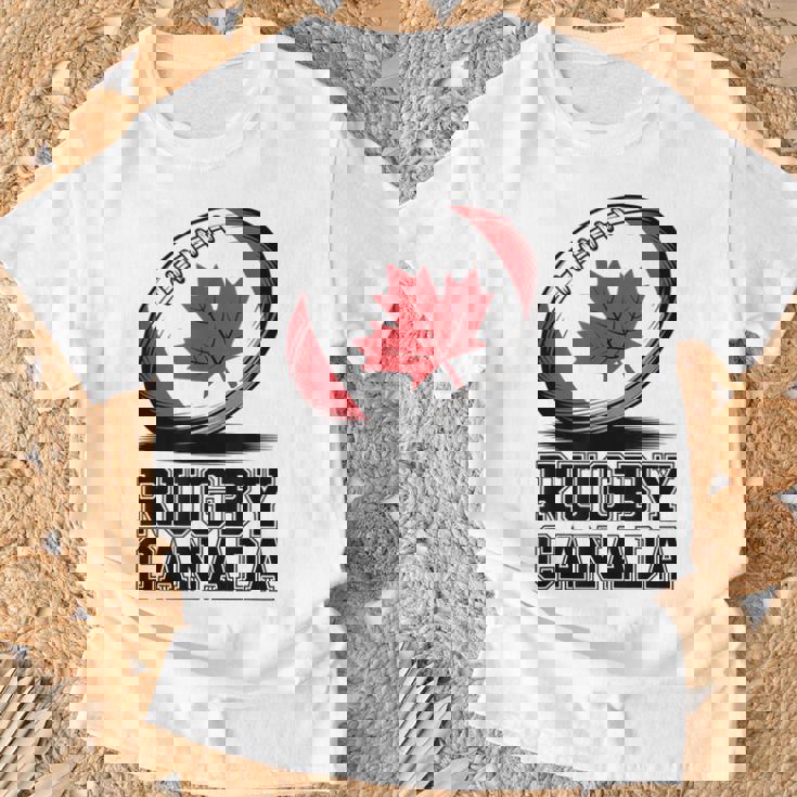 ラグビー カナダ ファン メープルリーフ スポーツ メンズ カナダ国旗 レディース Tシャツ 高齢者への贈り物