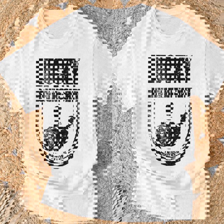 ラッキーボウリングシャツはボウラーのための面白い引用を洗わないでください Tシャツ 高齢者への贈り物