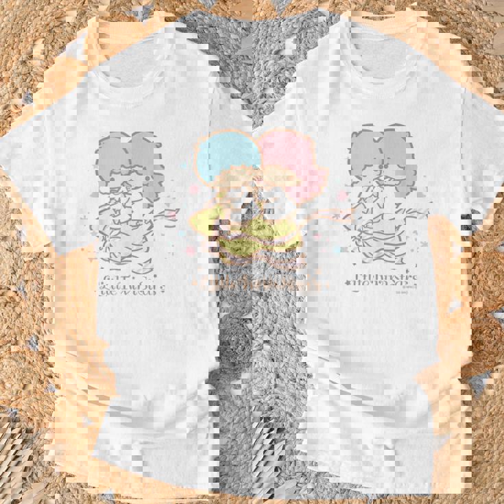 リトルツインスターズ ほしにのって ライトカラー Tシャツ 高齢者への贈り物