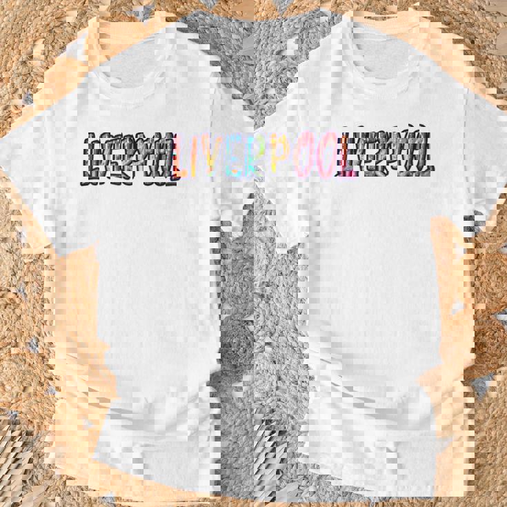 リバプールイングランド リバプールグラフィック Tシャツ 高齢者への贈り物