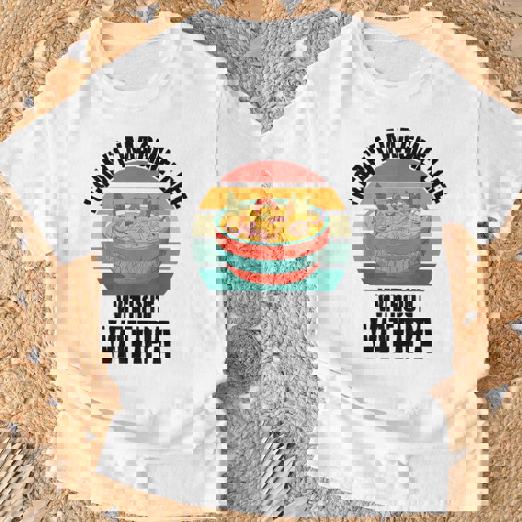 レトロでかわいいヴァタパ ワタパなしでは人生は想像できない。 Tシャツ 高齢者への贈り物