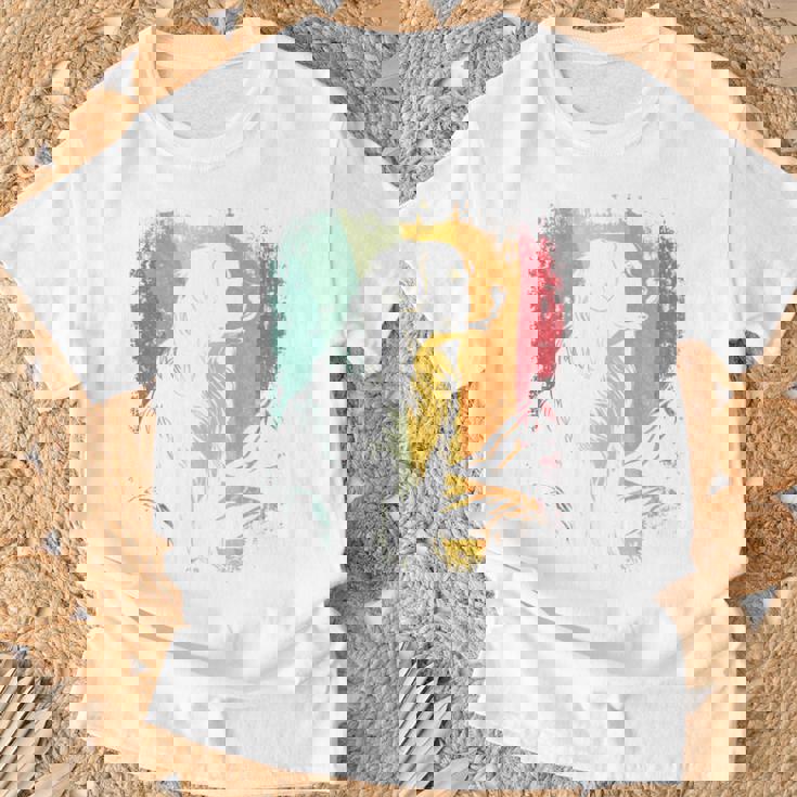 レトロなビンテージデザインのバーニーズマウンテンドッグ 長袖tシャツ Tシャツ 高齢者への贈り物