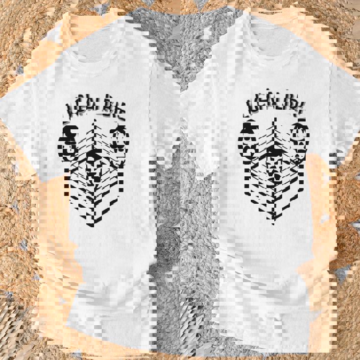 レトロレスリングテレビルチャリブレ 長袖tシャツ Tシャツ 高齢者への贈り物