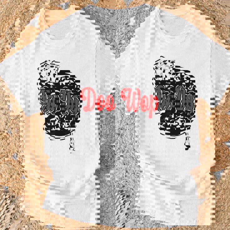 ロカビリー Doo Wop ヴィンテージ 50年代 音楽 レトロ ロックンロール Tシャツ 高齢者への贈り物