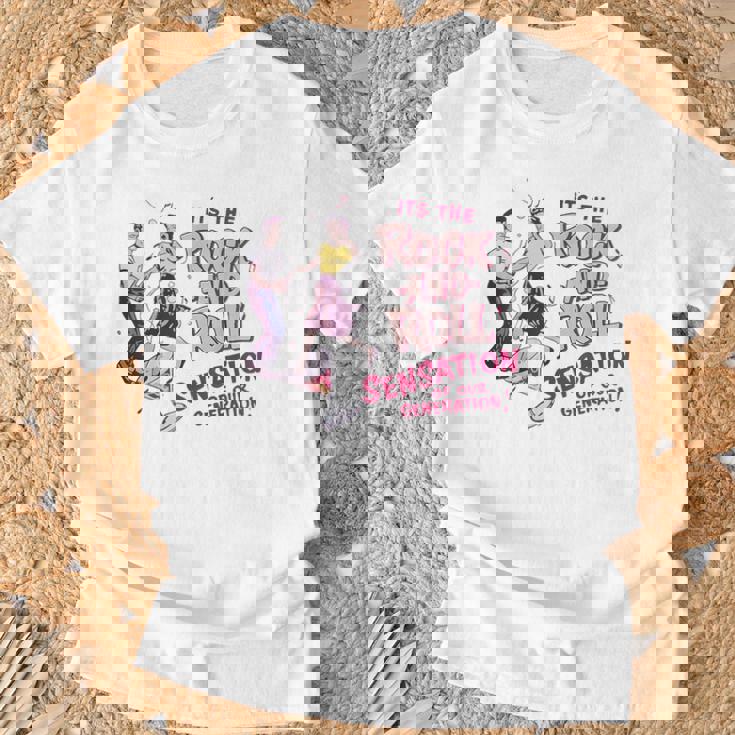 ロックンロール レトロ 50年代 ロカビリー ビンテージスタイル 1950年代 Tシャツ 高齢者への贈り物