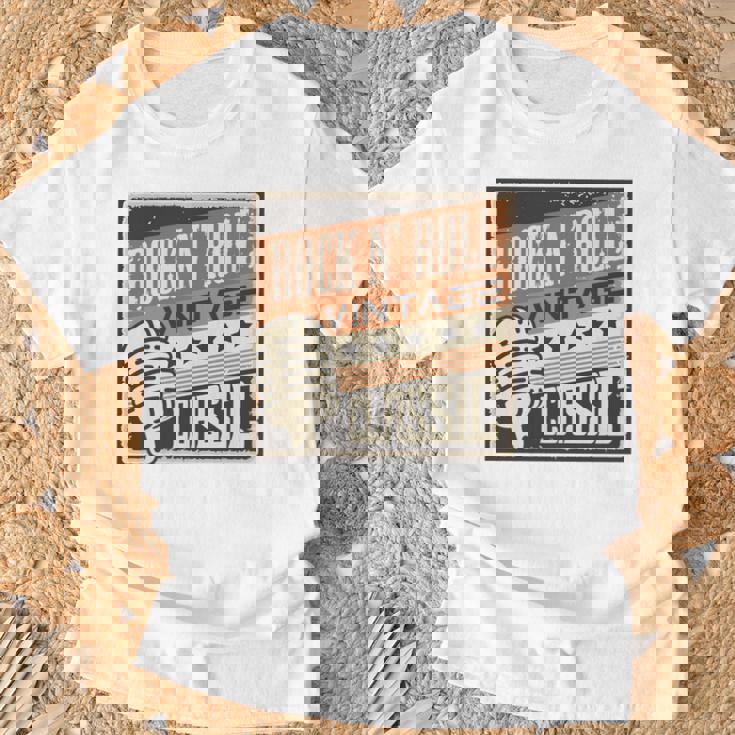 ロックンロールミュージック 1950年代ロカビリー Us 長袖tシャツ Tシャツ 高齢者への贈り物