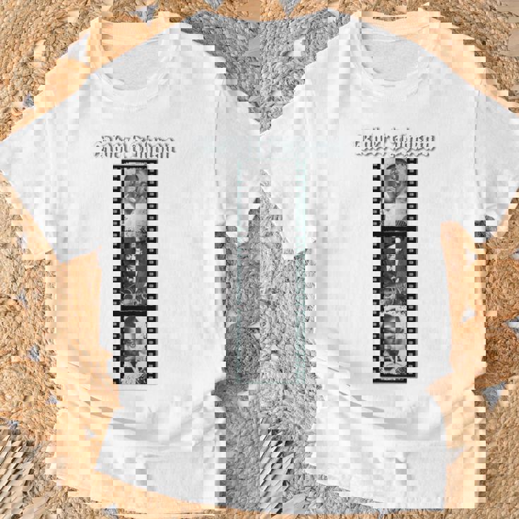 ロバートジョンソン_002_Back Printed Tシャツ 高齢者への贈り物