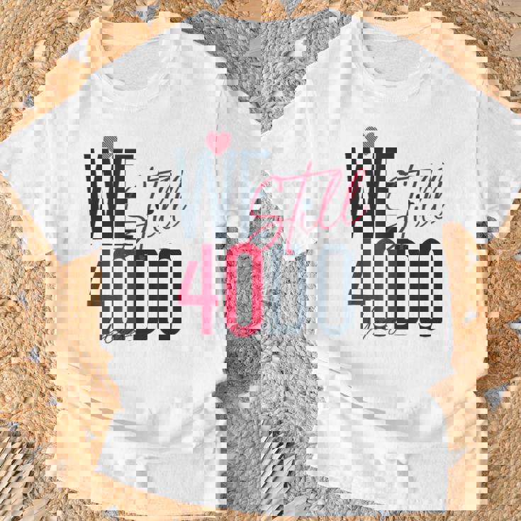 ロマンティックな結婚40周年 Wetill Do 40年 Tシャツ 高齢者への贈り物