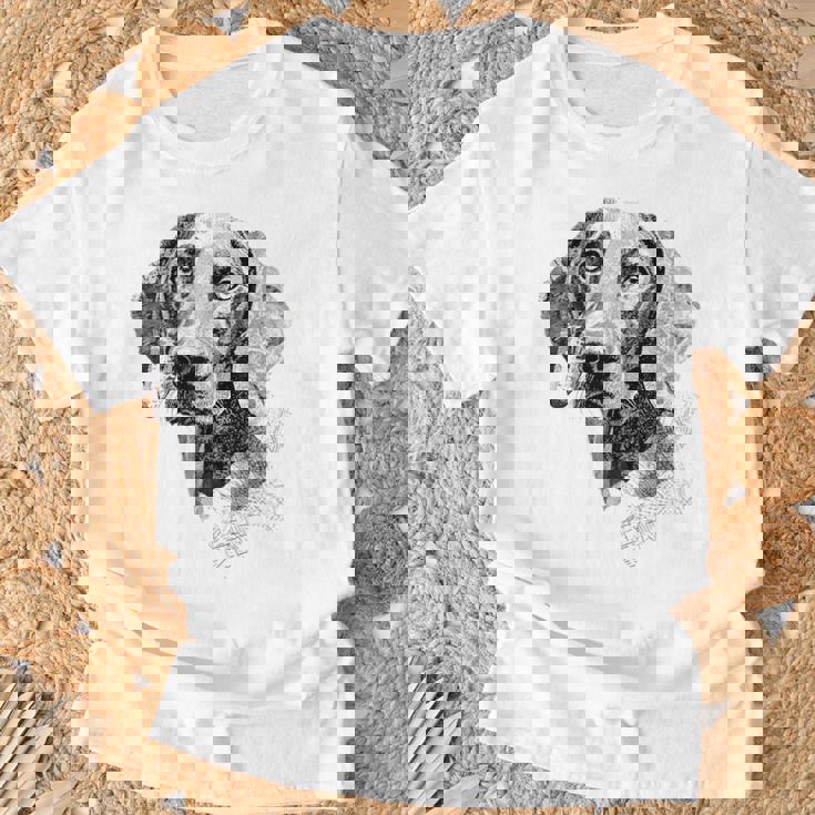 ワイマラナー 犬 グラフィック ペット アート ワイマラナー Tシャツ 高齢者への贈り物