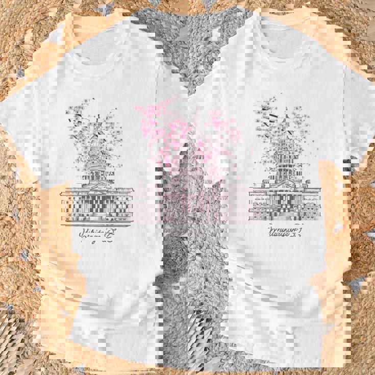 ワシントンdcキャピトルビル桜 Tシャツ 高齢者への贈り物